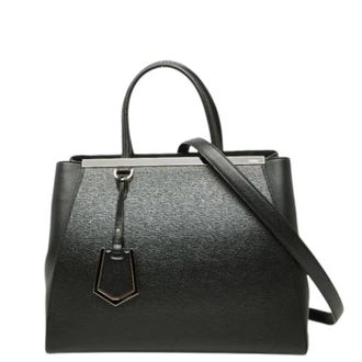 Fendi Pre-owned 2Jours Handbag - Dames - Vintage Handtas - Zwart - ONE Size - Leer - Vintage