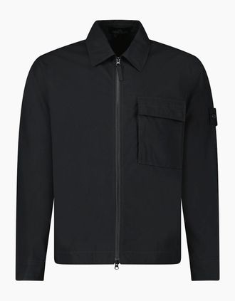Stone Island Mens Stone Island Comfort-fit Overshirt Black - Size: 44/Regular