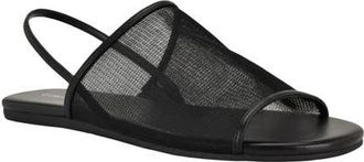 Calvin Klein Gaven Slingback Sandal in Black Mesh at Nordstrom, Size 7.5