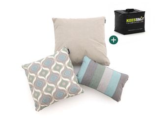 Kees Smit Sierkussen set Retro Waves Taupe