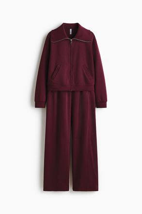 H&M 2-teiliges Set mit Sweatshirt und Hose - Red