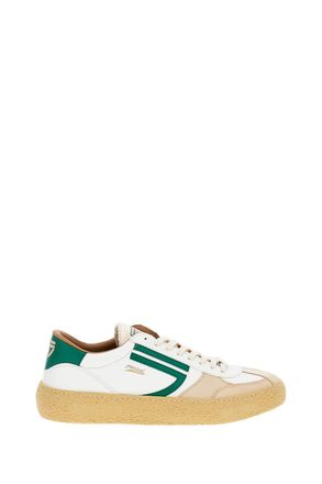 Puraai Panelled Vegan Leather Low-Top Sneakers