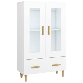 Berkfield Home Highboard White 70x31x115 cm Engineered Wood | Size: 70 x 31 x 115 cm