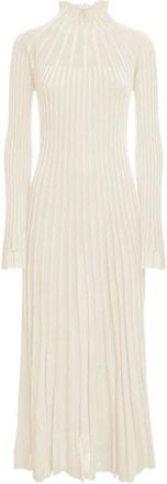 Malo Dames, Jurken, Wit, Maat: S Viscose