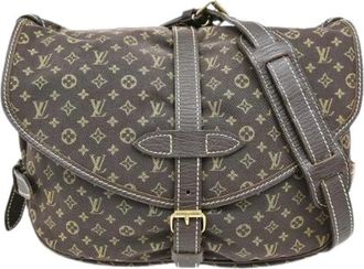 Louis Vuitton Pre-owned Cross Body Bags, female, Brown, Size: ONE SIZE Pre-owned Canvas Cross Body Bag