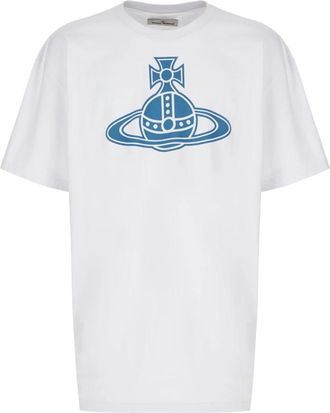 Vivienne Westwood Cotton Orb T-Shirt - Heren - T-shirts - Wit - S - Katoen - Tops