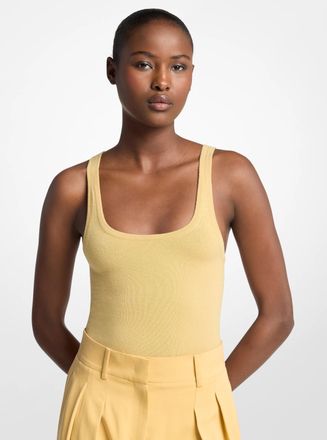 Michael Kors Stretch Cashmere Blend Bodysuit