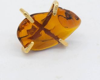 Levens Jewels Womens Talisman Earrings In Amber