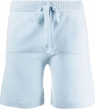 P.A.R.O.S.H. Blauwe Kasjmier Elegante Shorts - Dames - Bermuda - Blauw - XS - Kasjmier - Korte Broeken
