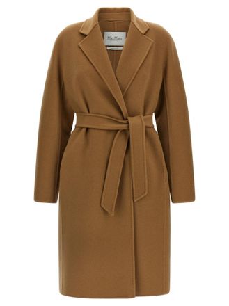 Max Mara Brown Notched Lapel Trench Coat