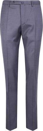Incotex Chino Slim Fit Broek - Heren - Nette broeken - Blauw - L - Leer - Broeken