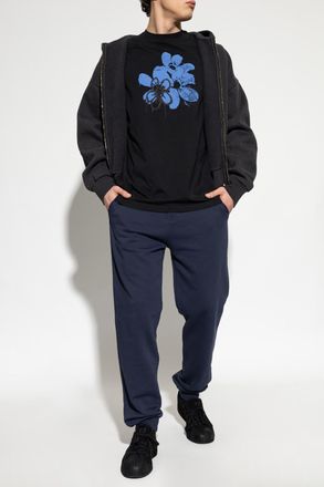 Iceberg T-shirt With Print, Mens, Black