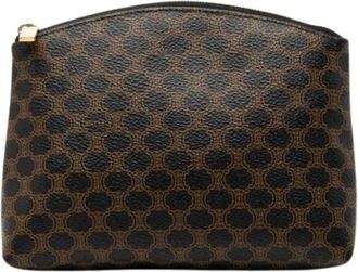 Celine Pre-owned Clutches, female, Brown, Size: ONE SIZE Pre-owned Coated Canvas Pouch