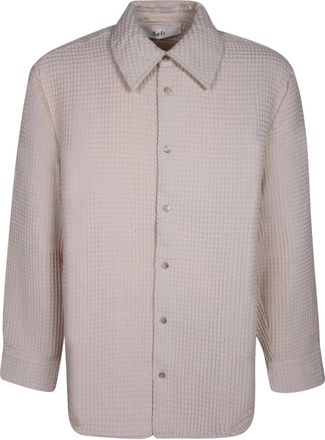 S&eacute;fr Oseary Shirt - Heren - Casual Overhemden - Wit - L - Katoen - Overhemden