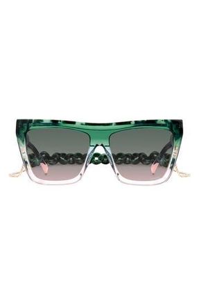 Missoni 59mm Gradient Square Sunglasses in Green Pink/Green Pink at Nordstrom Rack