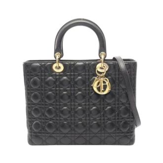 Dior Pre-owned Vintage Handbag - Dames - Pre-owned - Zwart - Maat: ONE Size Leer