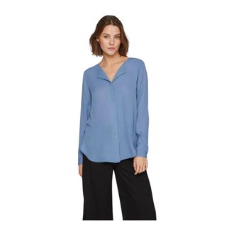 Vila Vila, Dames, Blouses & Shirts, Blauw, Maat: S
