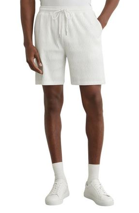 Reiss Alvo Drawstring Shorts in White at Nordstrom, Size Xx-Large