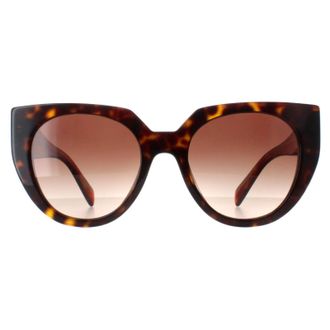 Prada Cat Eye Womens Tortoise Brown Gradient PR14WS - One Size