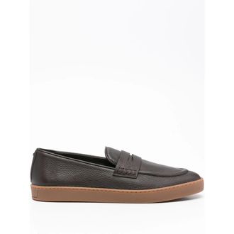 Canali Penny Leather Loafers
