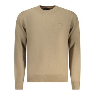 HUGO BOSS Kanovano Knit - Heren - Truien - Bruin - Maat: 2XL Katoen
