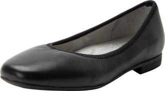 Alegria Womens Arielle Leather Ballet Flats In Black