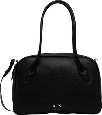 A|X Armani Exchange Tote Bag - Dames - Handtassen - Zwart - ONE Size - Polyester - Tassen