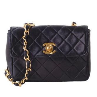 Chanel Pre-owned Vintage Schoudertas - Dames - Pre-owned - Zwart - Maat: ONE Size Leer