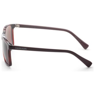 Calvin Klein CK19568SN601 Crystal Square Sunglasses - Red