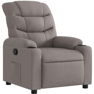 vidaXL Sill&oacute;n Reclinable De Tela Gris Taupe Vidaxl