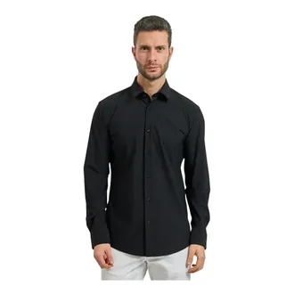 HUGO BOSS Overhemden, Heren, Zwart, M, Boss Shirts