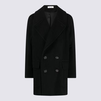 Alexander McQueen Black Wool Coat