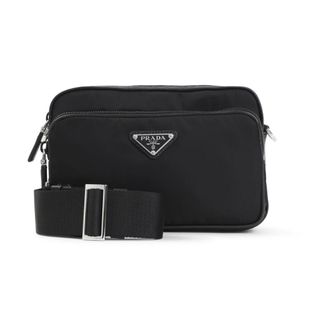 Prada Re-Nylon Shoulder Bag - male - Prada - Cross Body Bags - Black - ONE SIZE - Bags