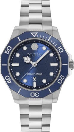 Philipp Plein Aquastorm Mens Silver Watch PW2GA0426 Stainless Steel - One Size
