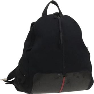 Prada Pre-owned Cotton backpacks - Dames - Vintage Rugzakken - Zwart - ONE Size - Katoen - Vintage