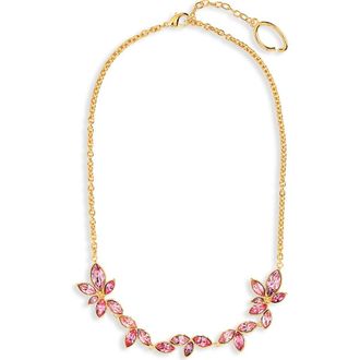 Oscar De La Renta Navette Scramble Necklace in Rose at Nordstrom