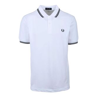 Fred Perry Polo Shirts, male, White, Size: XL Polo