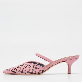 Malone Souliers Pink Leather Maureen Mules