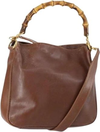 Gucci Pre-owned Handbags, female, Brown, Size: ONE SIZE Pre-owned Handbag