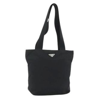 Prada Pre-owned Tote Bags, female, Black, Size: ONE SIZE Pre-owned Vintage Tote Bag