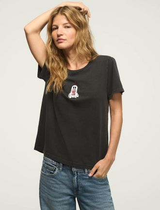 Lucky Brand Womens Diet Coke Ghost Classic Crew