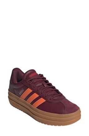 adidas VL Court Bold Sneaker in Maroon/Orange/Ruby at Nordstrom Rack, Size 6.5