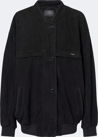 Prada Oversized suede bomber jacket