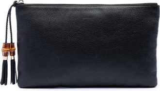 Gucci Pre-owned Gucci Calfskin Bamboo Tassel Clutch Ladies HKA98UO9DDCIOEKF