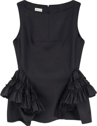 Dries Van Noten Blouses - Dames - Blouses - Zwart - M - Overhemden