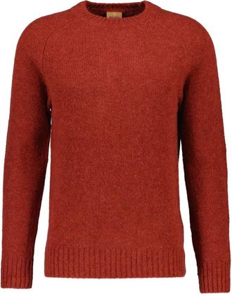 Mos Mosh MMGCarlos Ronde Hals Trui - Heren - Ronde hals truien - Rood - S - Wol - Truien & Vesten