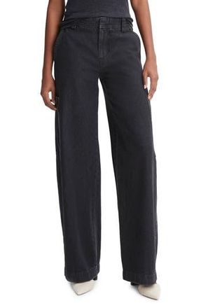 Vince Utility Straight Leg Cargo Jeans in Washed Black at Nordstrom Rack, Size 16 (Similar To 14W-16W)