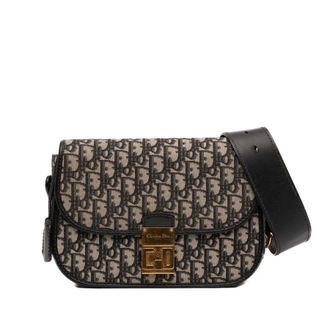Dior Pre-owned Dior Oblique Canvas Flap Crossbody Ladies 4P35ZSCITTVKETAO