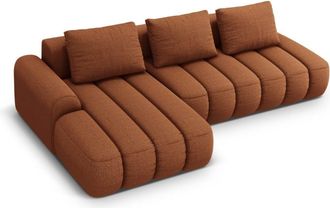 CXL by Christian Lacroix Sof&aacute; cama esquinero con ba&uacute;l 4 plazas tejido estructural ladrillo