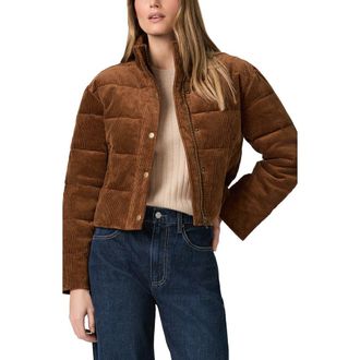 Paige Astor Stretch Cotton Corduroy Puffer Jacket in Coganc at Nordstrom, Size Xx-Small